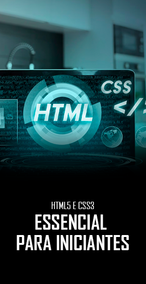 Banner do Curso de HTML5 e CSS3 Essencial para iniciantes