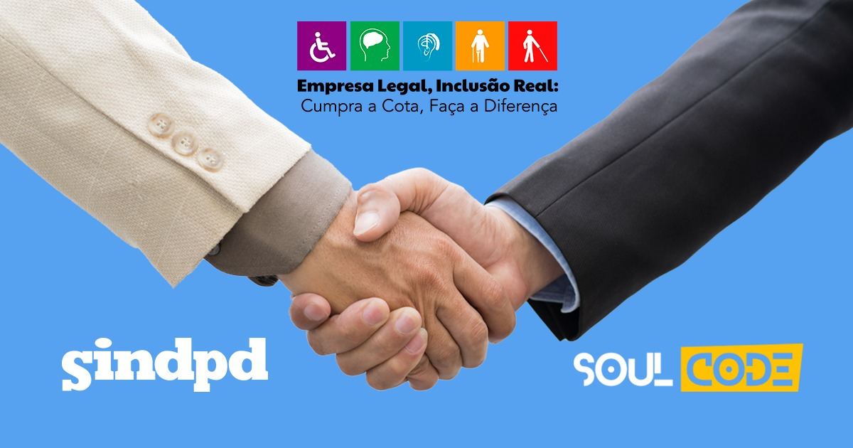 Sindpd-SP e SoulCode formam parceria para capacitação de profissionais PCD’s em TI