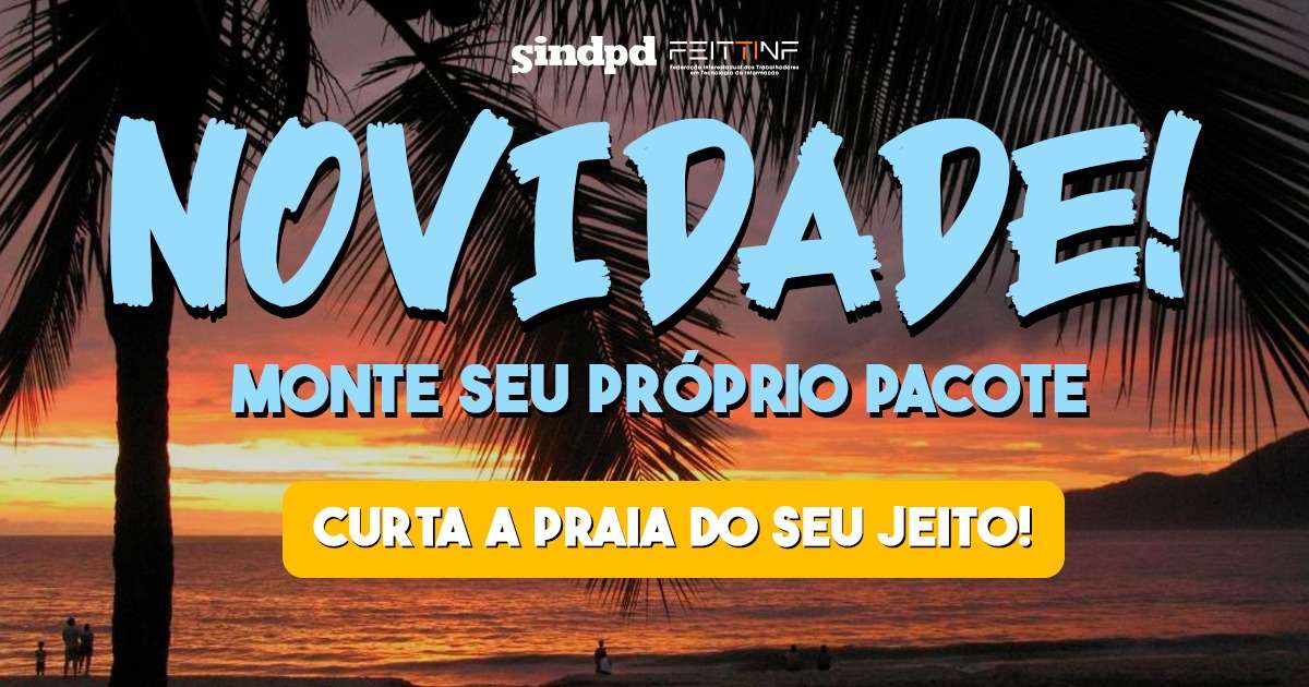 Novidade na Colônia de Férias! Monte o seu pacote e curta praia paradisíaca do seu jeito!